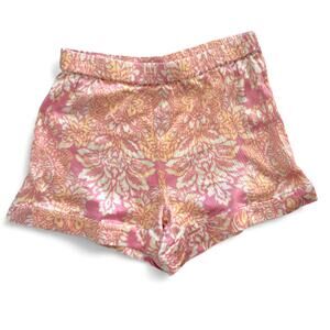 Alexis Intermix "Darra" Floral Satin Like Damask Pattern Shorts - Small